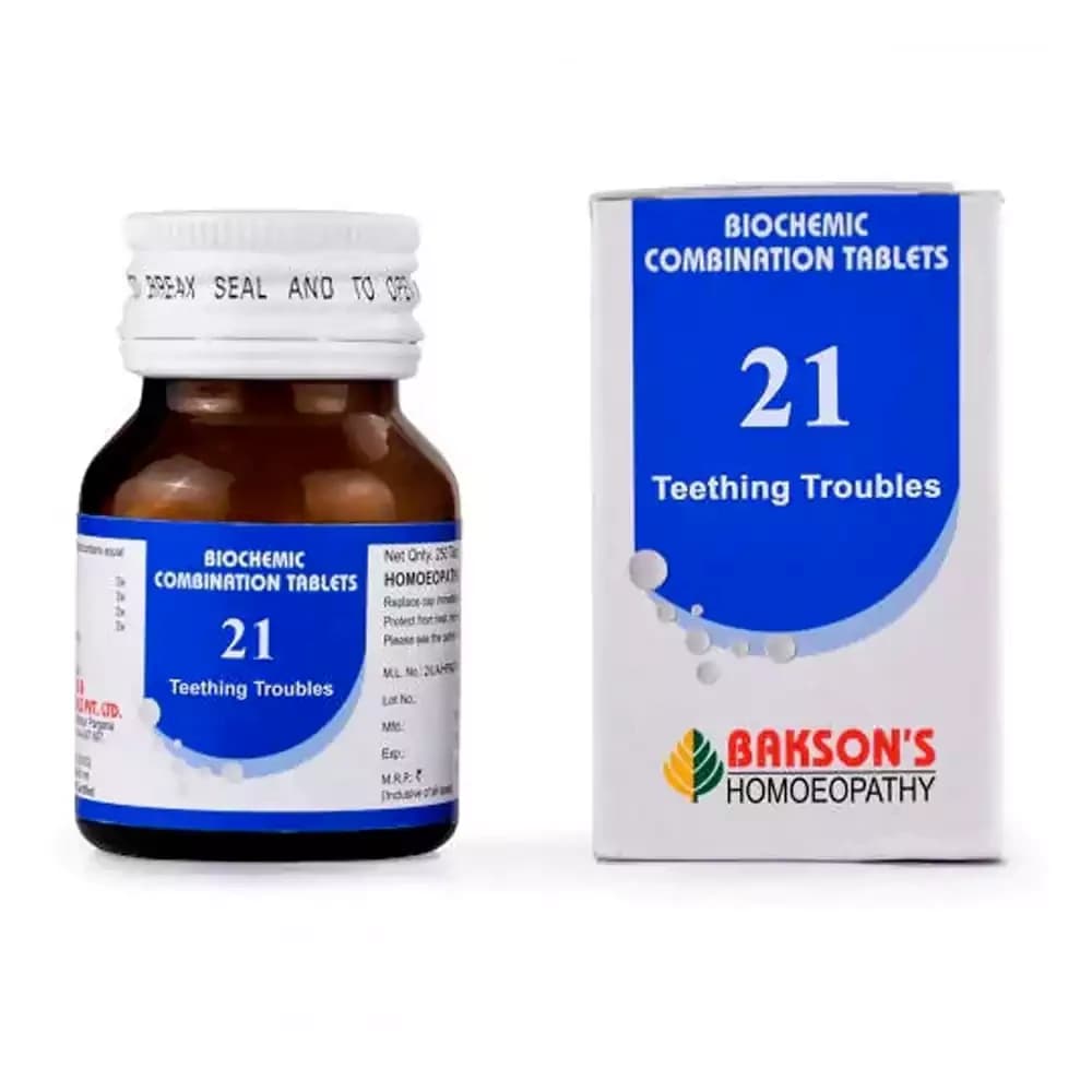 Bakson's Homeopathy Biochemic Combination 21 Tablet 25 g Main Image