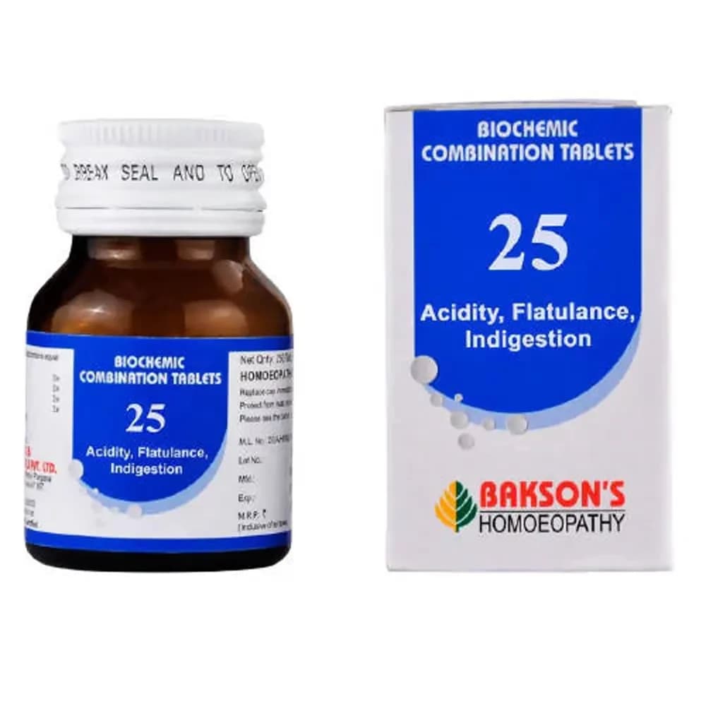 Bakson's Homeopathy Biochemic Combination 25 Tablets 25 g Main Image