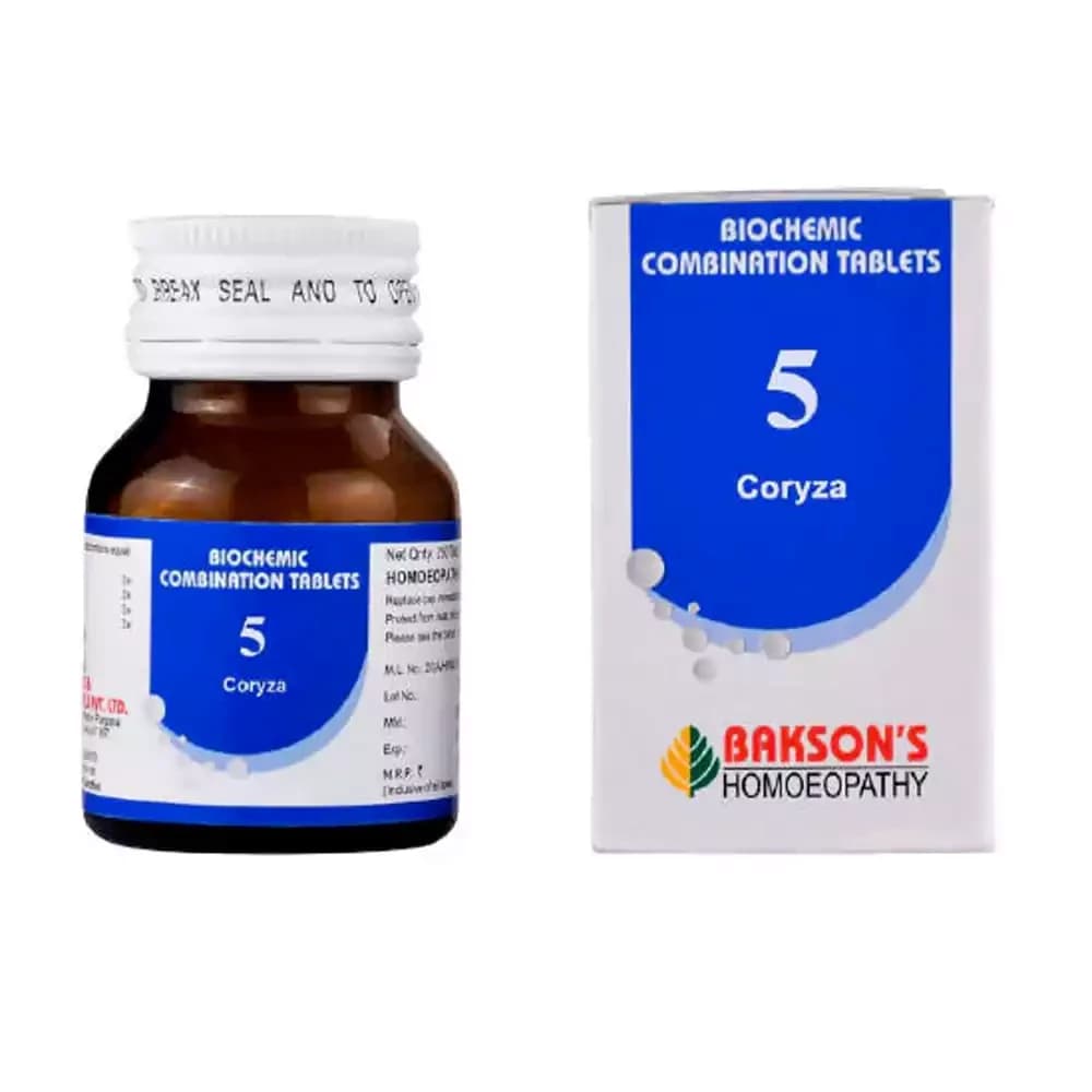 Bakson's Homeopathy Biochemic Combination 5 Tablets 25 g Main Image