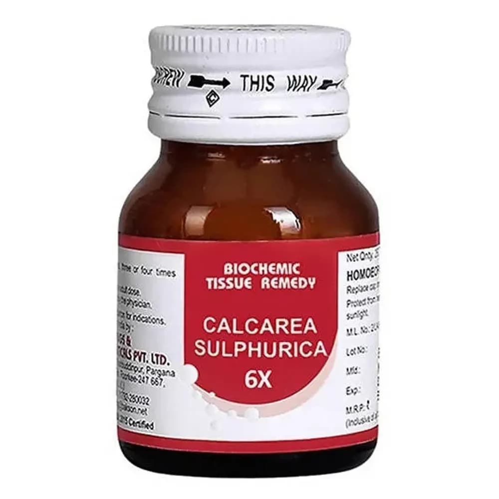 Bakson's Homeopathy Calcarea Sulphurica Biochemic Tablets 25 g 6X Main Image