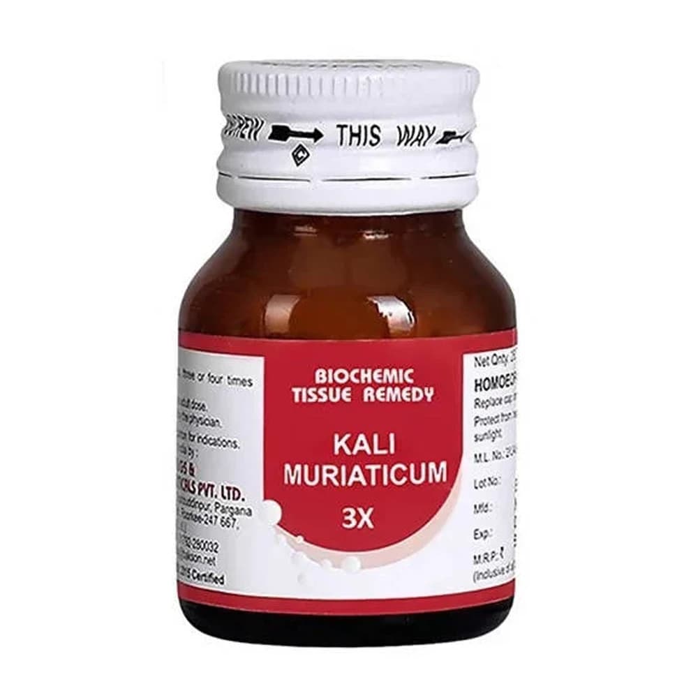 Bakson's Homeopathy Kali Muriaticum Biochemic Tablets 25 g 3X Main Image