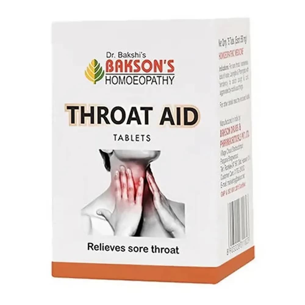 Bakson's Homeopathy Throat Aid Tablet 75 Tablet Main Image