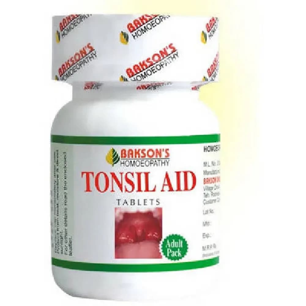 Bakson's Homeopathy Tonsil Aid Tablet 75 Tablets Main Image