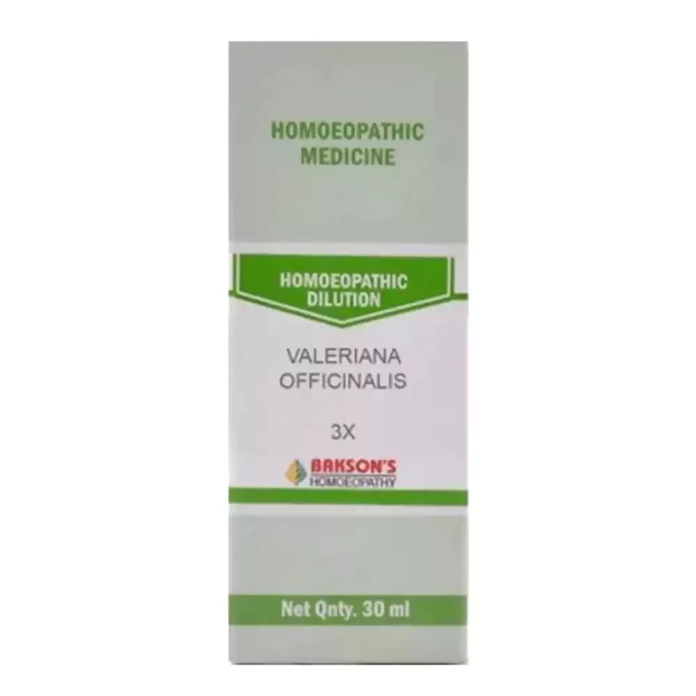 Bakson's Homeopathy Valeriana Officinalis Dilution 3X Carton Image