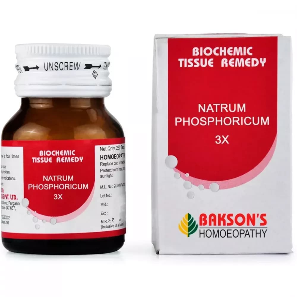 Bakson's Natrum Phosphoricum Biochemic Tablet 25 g 3X Main Image
