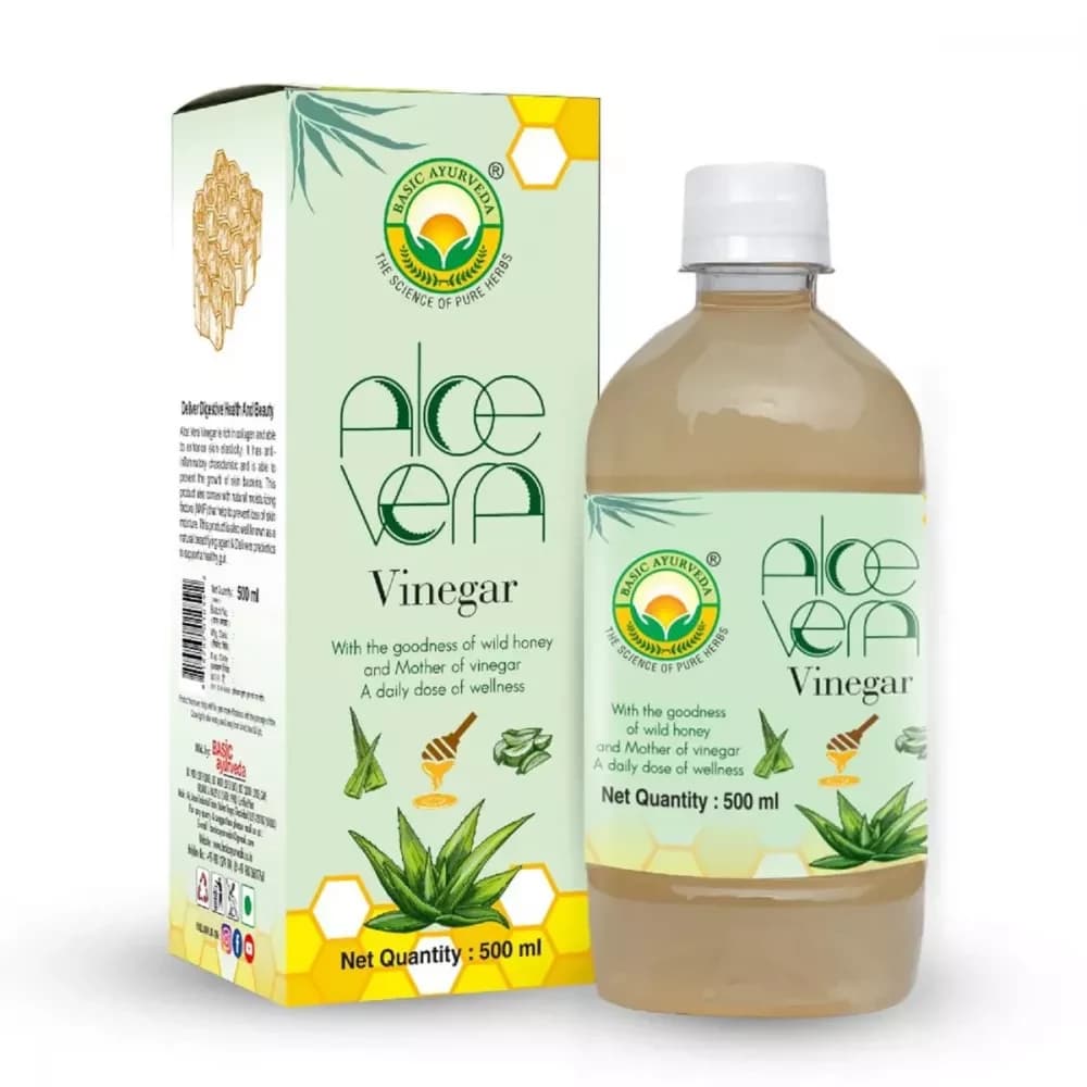 Basic Ayurveda Aloe Vera Vinegar 500 ml bottle
