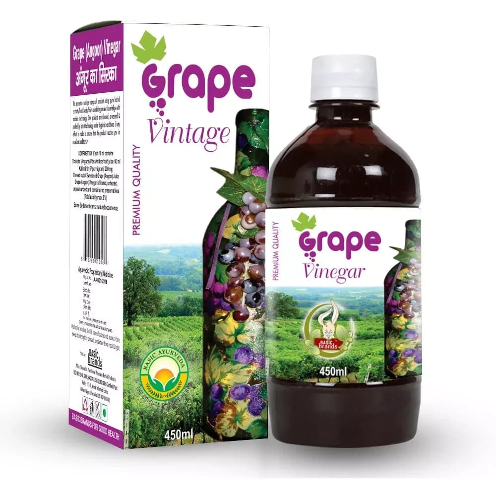 Basic Ayurveda Grape(Angoor) Vinegar 450 ml bottle