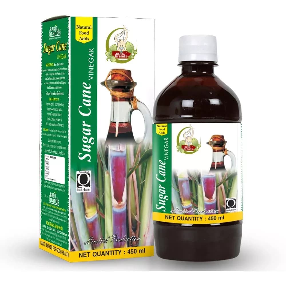 Basic Ayurveda Sugar Cane Vinegar 450 ml bottle