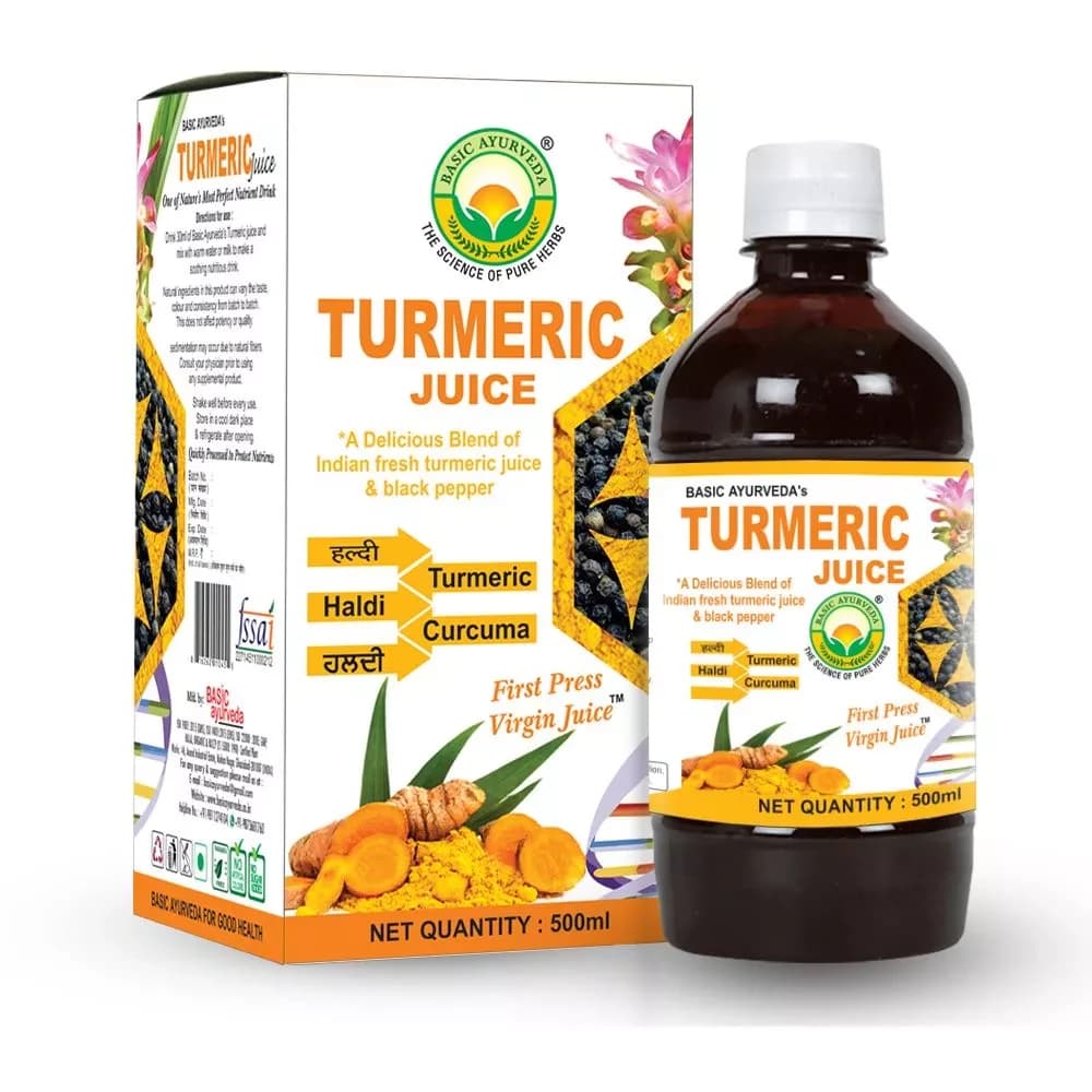Basic Ayurveda Turmeric Juice 500 ml bottle