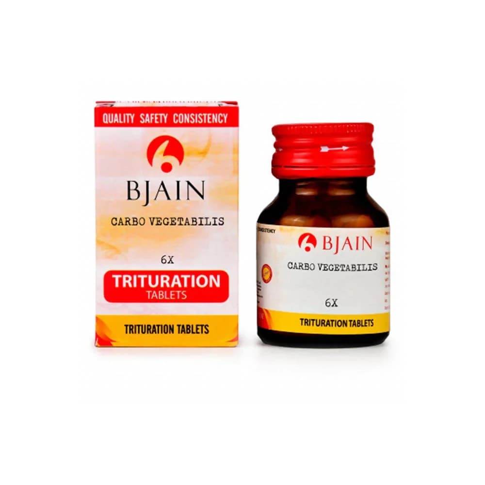 Bjain Carbo Vegetabilis Trituration Tablet 25 g 6X Main Image