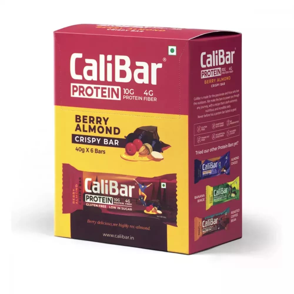 CaliBar Crispy Bar 240 g Berry Almond Main Image