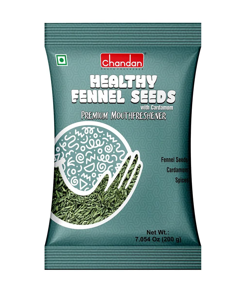 Chandan Mukhwas Healthy Fennel Seeds With Cardamom — 200 g