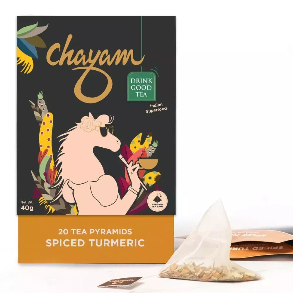 Chayam Natural Wellness Spiced Turmeric Herbal Tea 20 Sachet Main Image