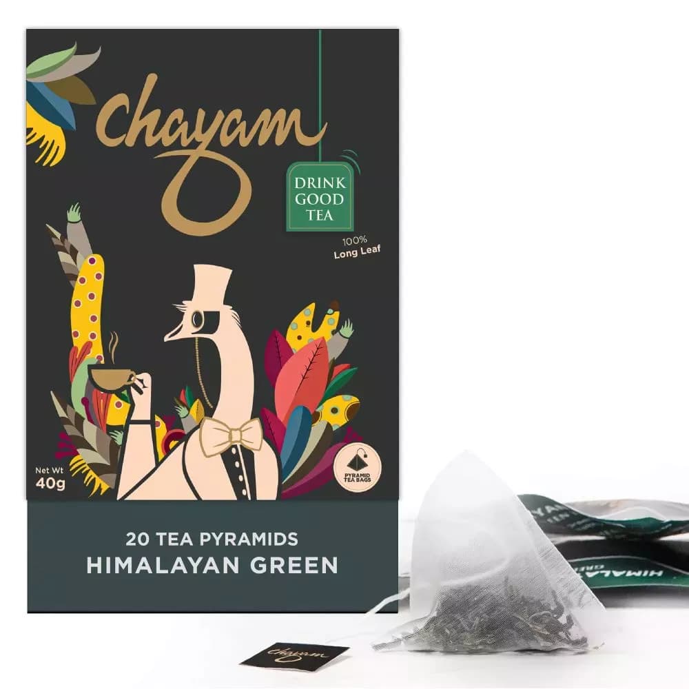 Chayam Natural Wellness Whole Leaf Himalayan Green Tea 40 g Main Image