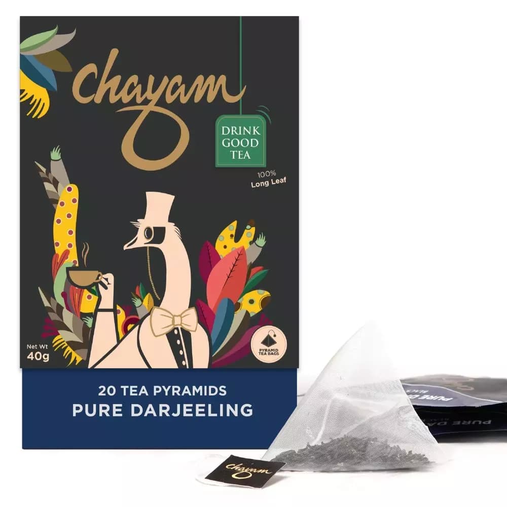 Chayam Natural Whole Leaf Pure Darjeeling Black Tea 20 Sachet Main Image