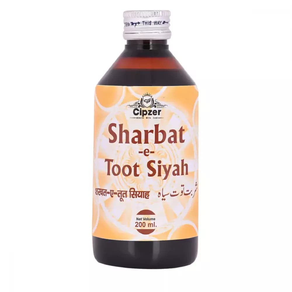 Cipzer Sharbat-E-Toot Siyah 200 ml Dosage
