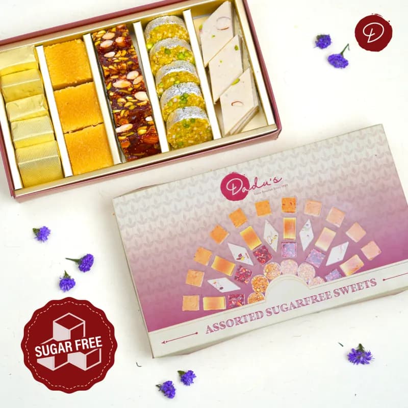 Dadus Mithai Vatika Assorted Sugarfree Sweets — 630 g
