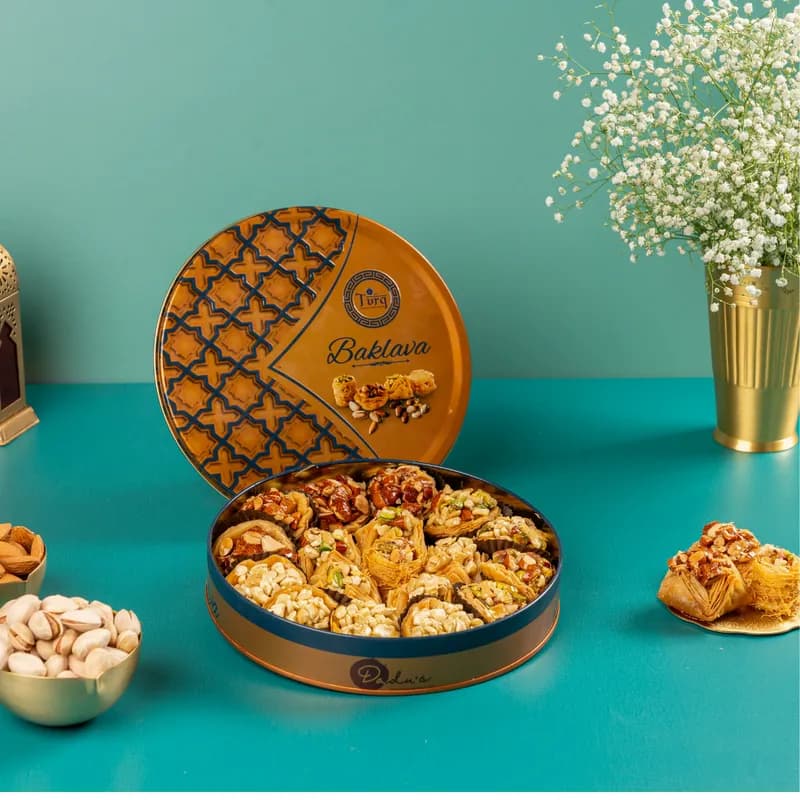 Dadus Mithai Vatika Baklava Tin Box — 450 g