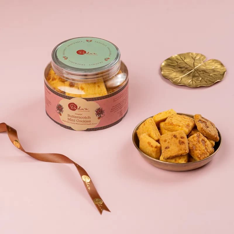 Dadus Mithai Vatika Butterscotch Mini Cookies — 250 g