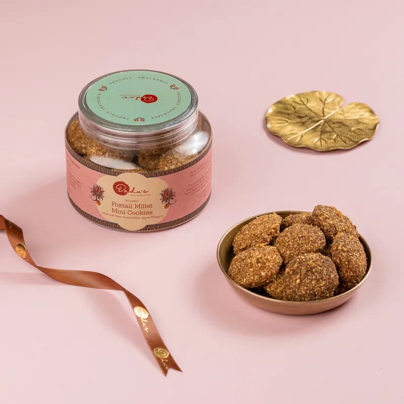 Dadus Mithai Vatika Foxtail Millet Mini Cookies — 250 g