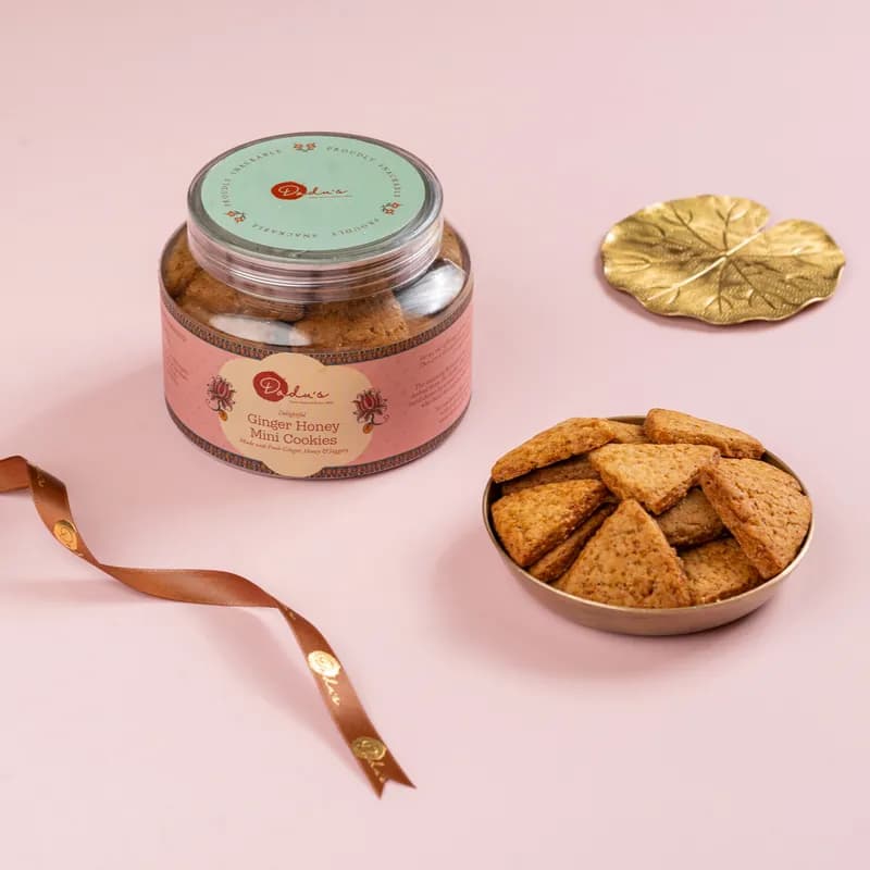 Dadus Mithai Vatika Ginger Honey Mini Cookies — 200 g