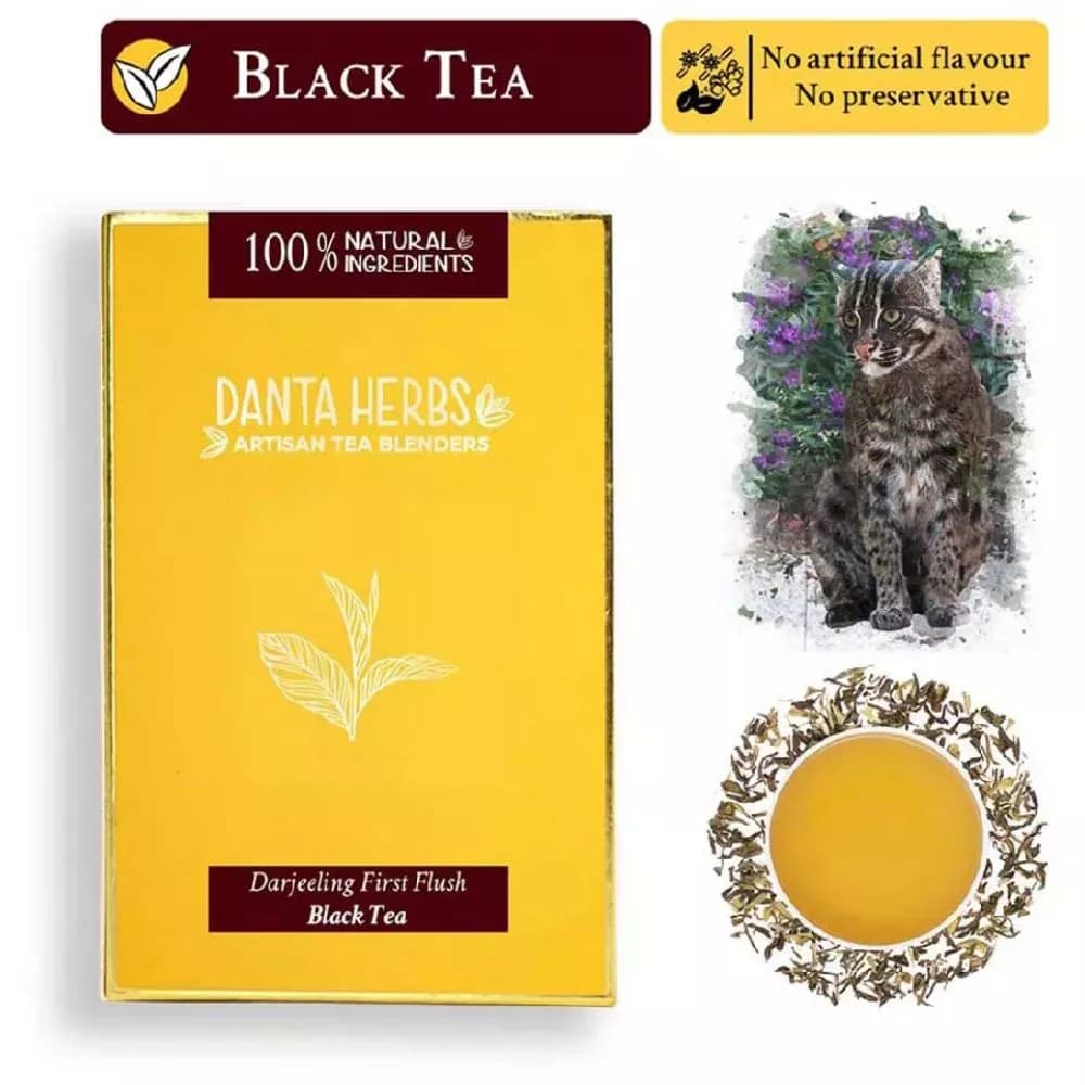 Danta Herbs Darjeeling First Flush Black Tea 100 g Powder Main Image
