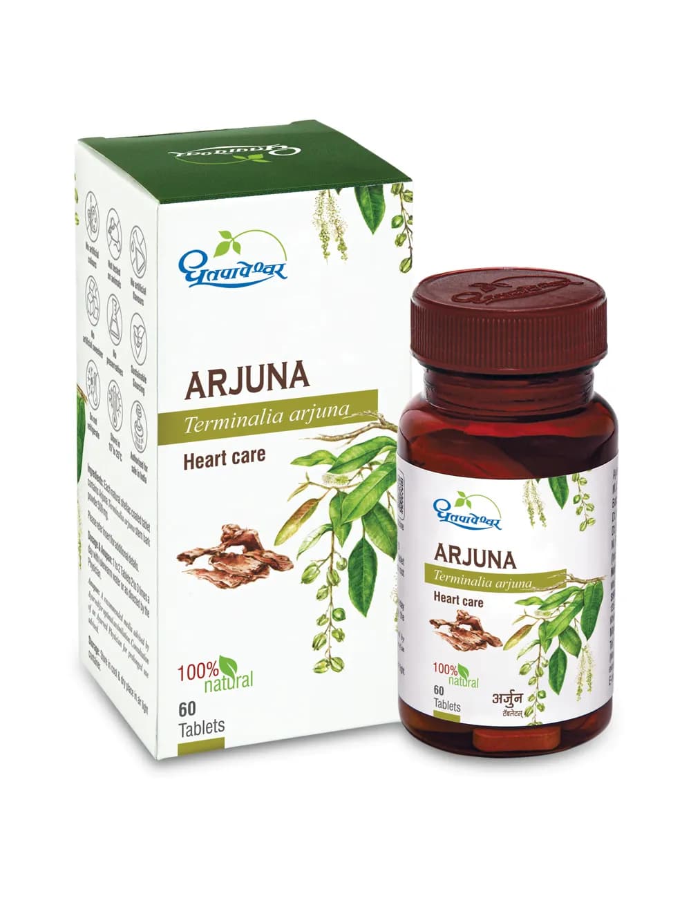 Dhootapapeshwar arjuna tablets 60 tablets shopindianproductsa