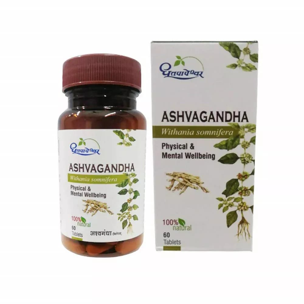 Dhootapapeshwar Ashvagandha 60 Tablets Main Image