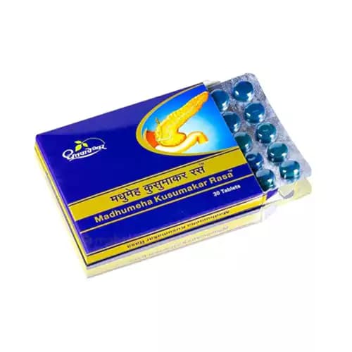 Dhootapapeshwar Madhumeha Kusumakar Rasa 30 Tablets Main Image