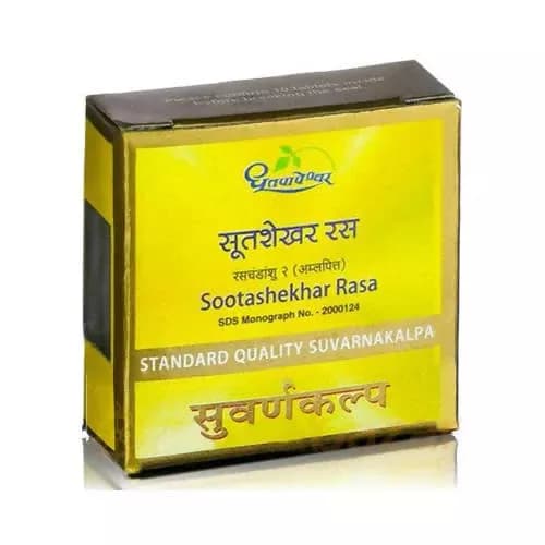 Dhootapapeshwar Sootashekhar Rasa Standard Quality Suvarnakalpa Tablets Main Image
