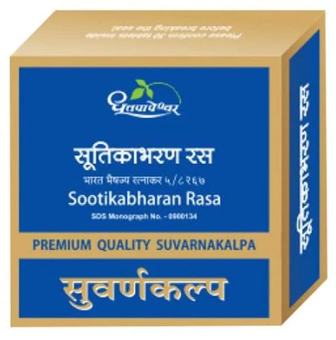 Dhootapapeshwar Sootikabharan Rasa Premium Quality Suvarnakalpa Tablets 10 g Main Image