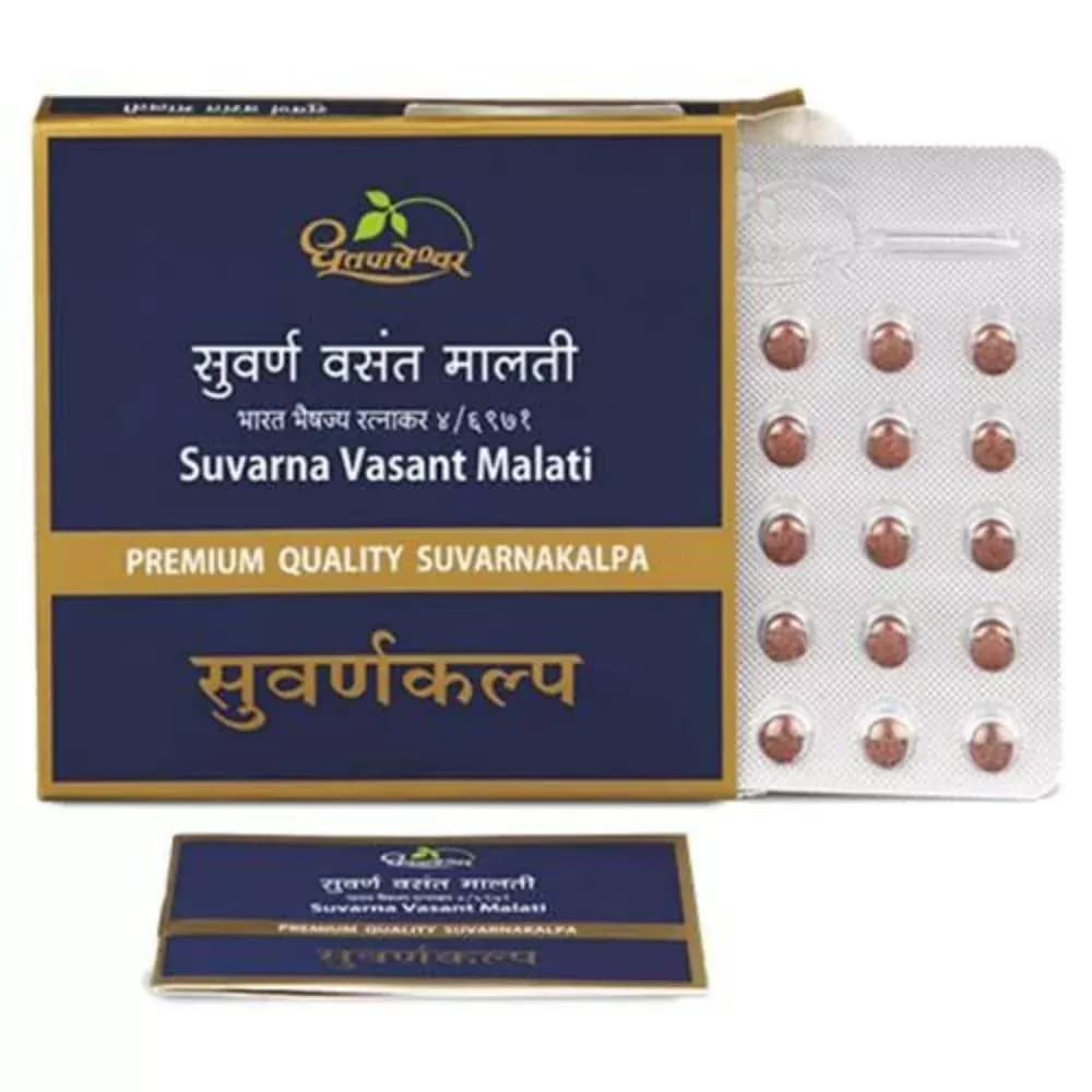 Dhootapapeshwar Suvarna Vasant Malati Premium Quality Suvarnakalpa Tablets Main Image