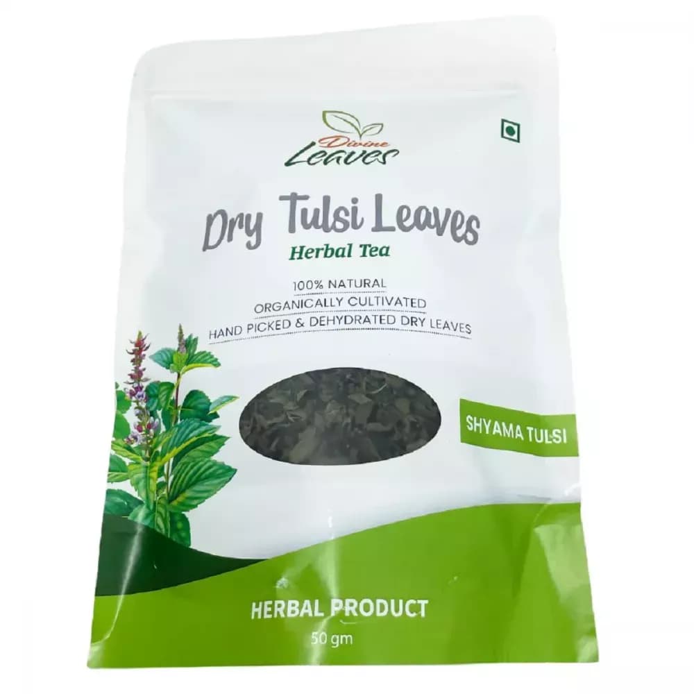 Divine Leaves Dry Shyama Tulsi Leaves 50 g Powder Main Image
