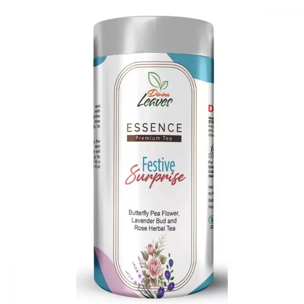 Divine Leaves Essence Premium Tea Festive Surprise Blue Pea Lavender Rose Tea 30 g Powder Main Image