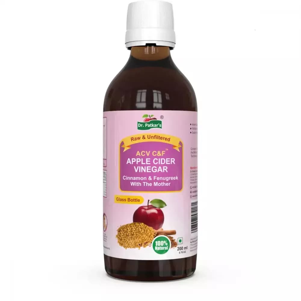 Dr Patkars Apple Cider Vinegar with Cinnamon & Fenugreek 200 ml bottle