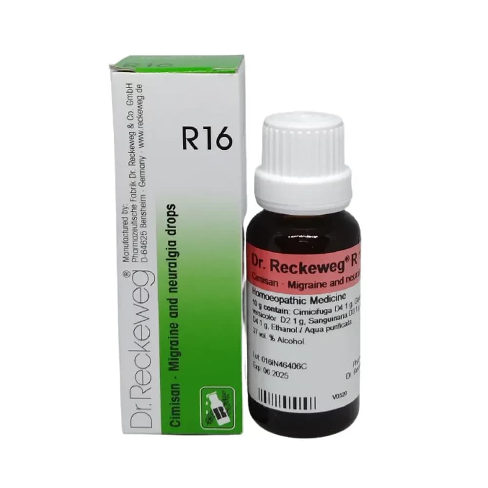 Dr. Reckeweg R16 Migraine And Neuralgia Drop 22 ml Main Image