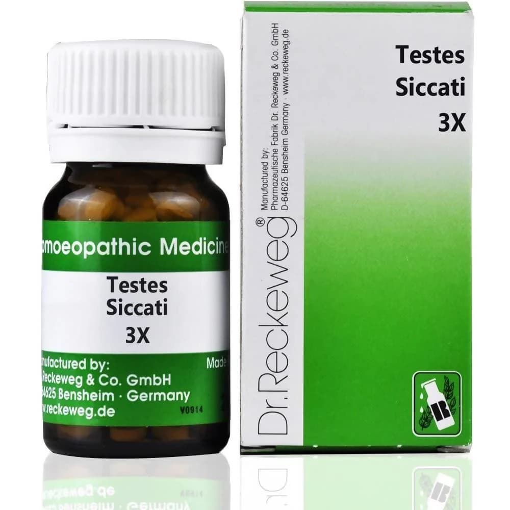 Dr. Reckeweg Testes Siccati Trituration 3X Tablet 20 g Main Image