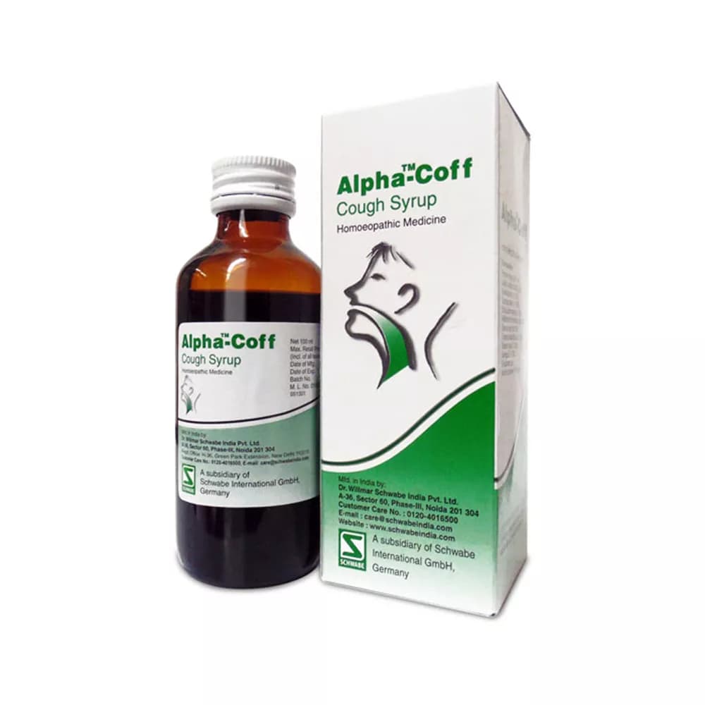 Dr Willmar Schwabe Alpha-Coff Cough Syrup 100 ml Main Image