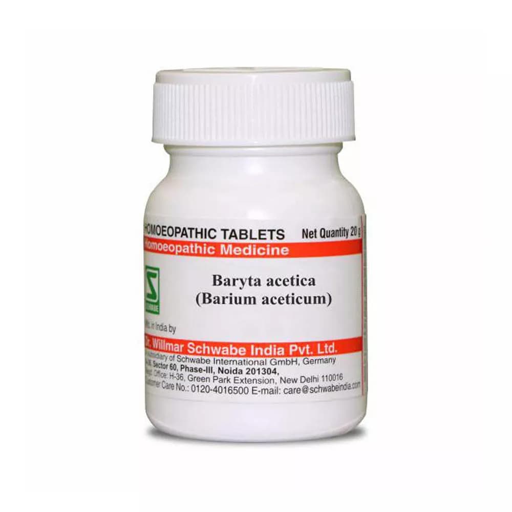 Dr. Willmar Schwabe Baryta Acetica (Barium Aceticum) Tablet 20 g 6X Main Image