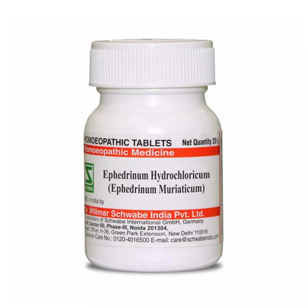 Dr. Willmar Schwabe Ephedrinum Hydrochloricum (Ephedrinum Muriaticum) Tablet 20 g 6X Main Image