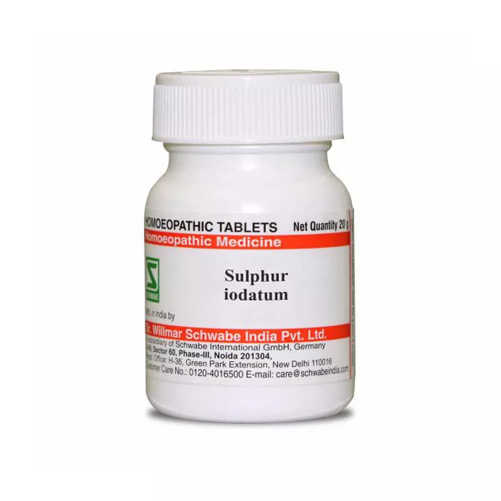 Dr. Willmar Schwabe Sulphur Iodatum Tablet 20 g 3X Main Image