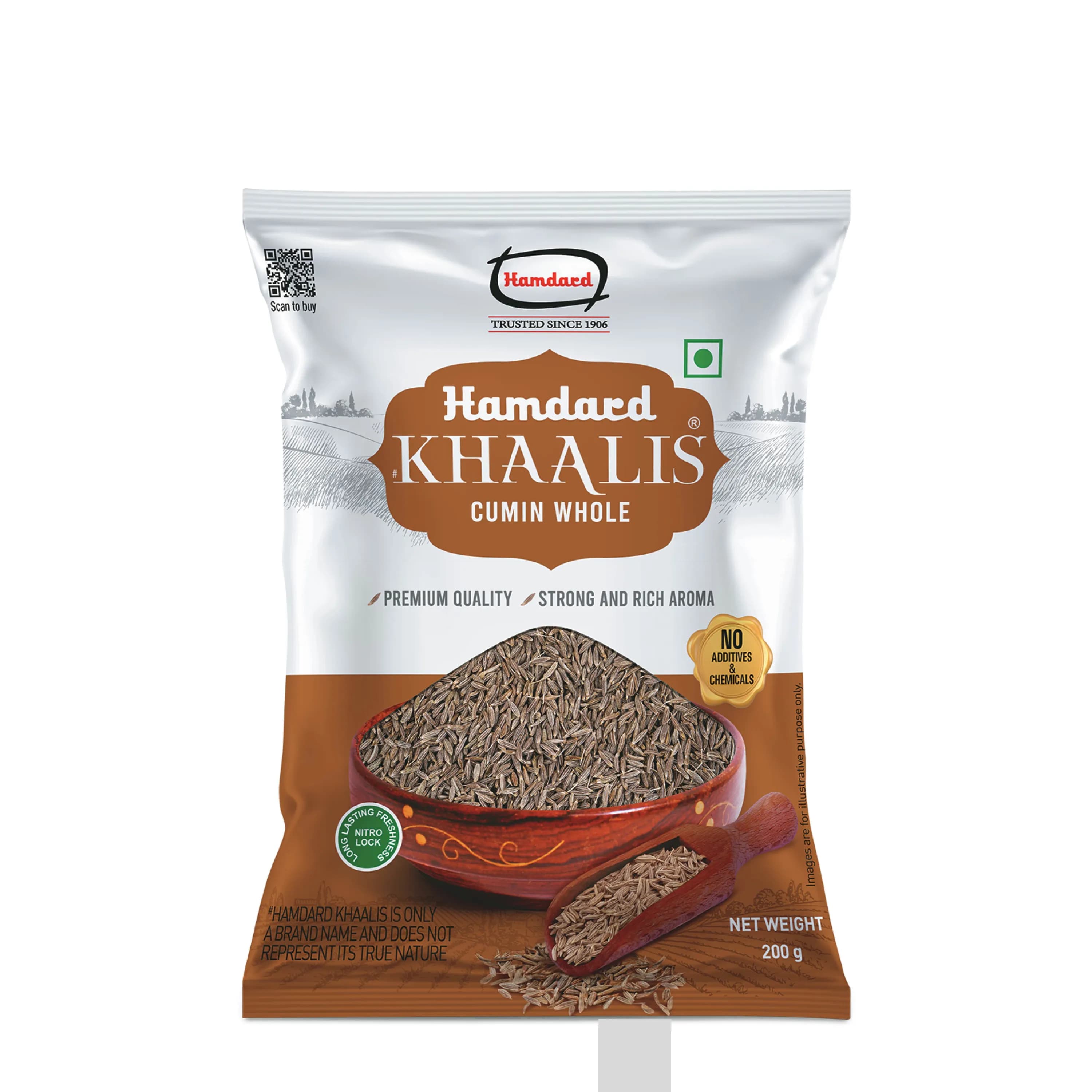 Hamdard Khaalis Cumin Jeera Whole 200 G ShopIndianProductsa