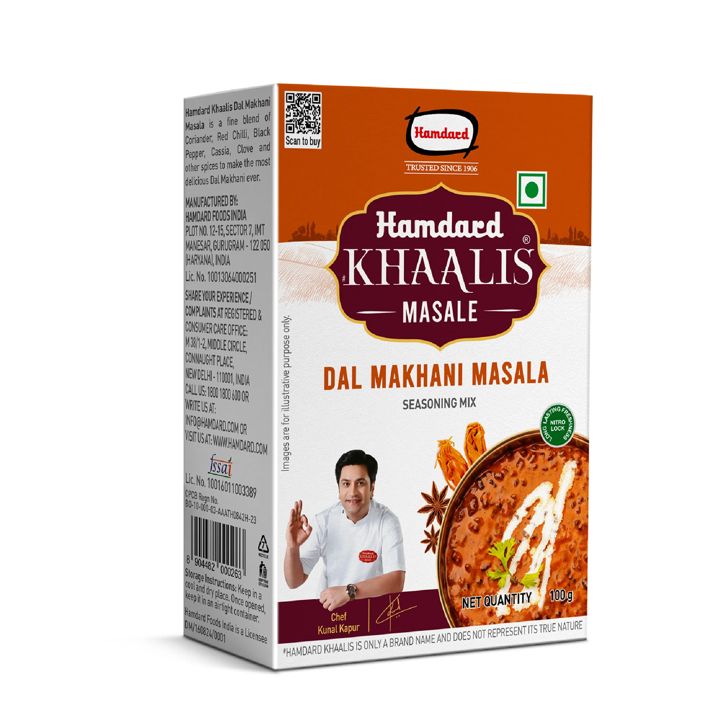 Hamdard Khaalis Dal Makhani Masala 100 G ShopIndianProductsa