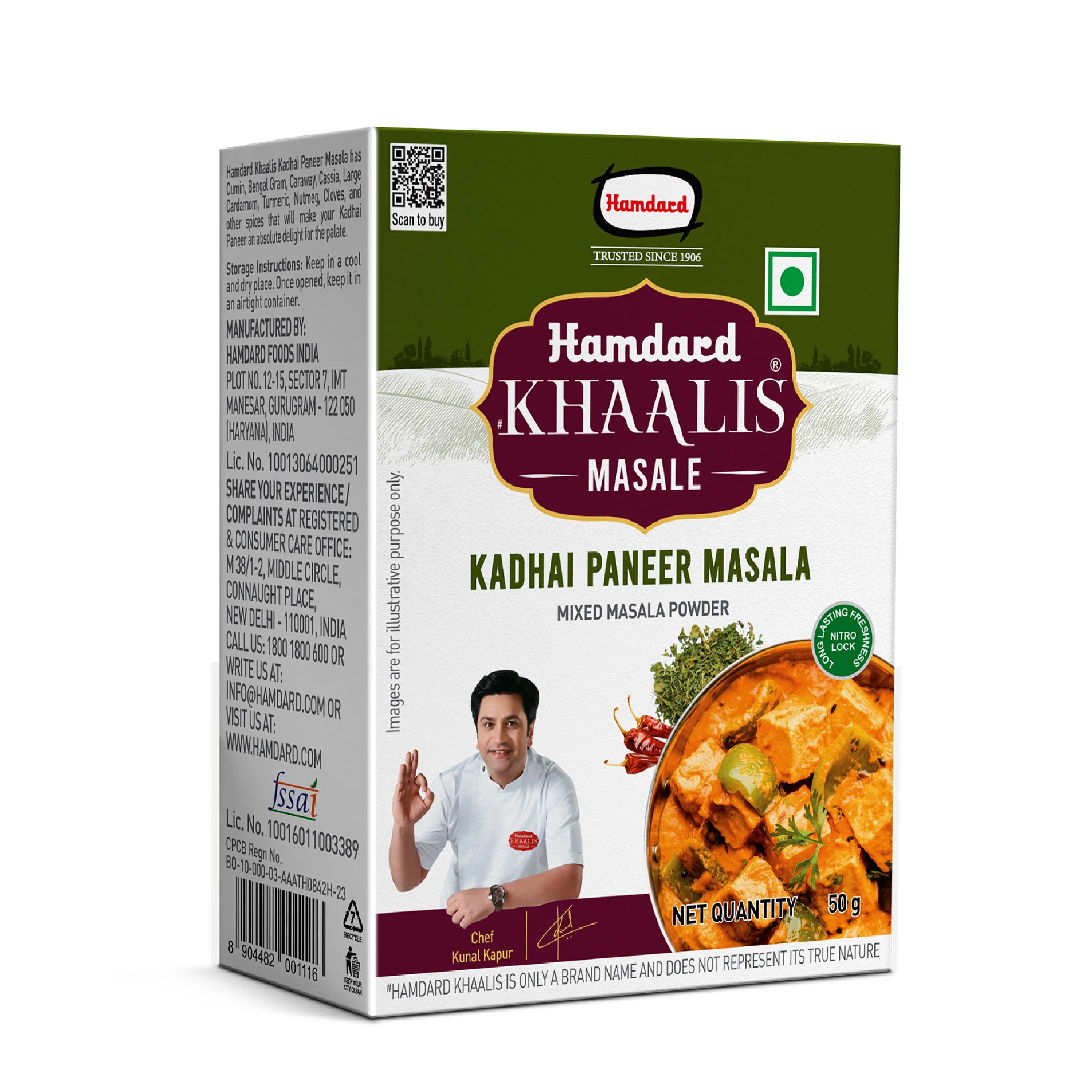 Hamdard Khaalis Kadhai Paneer Masala 50 G ShopIndianProductsa