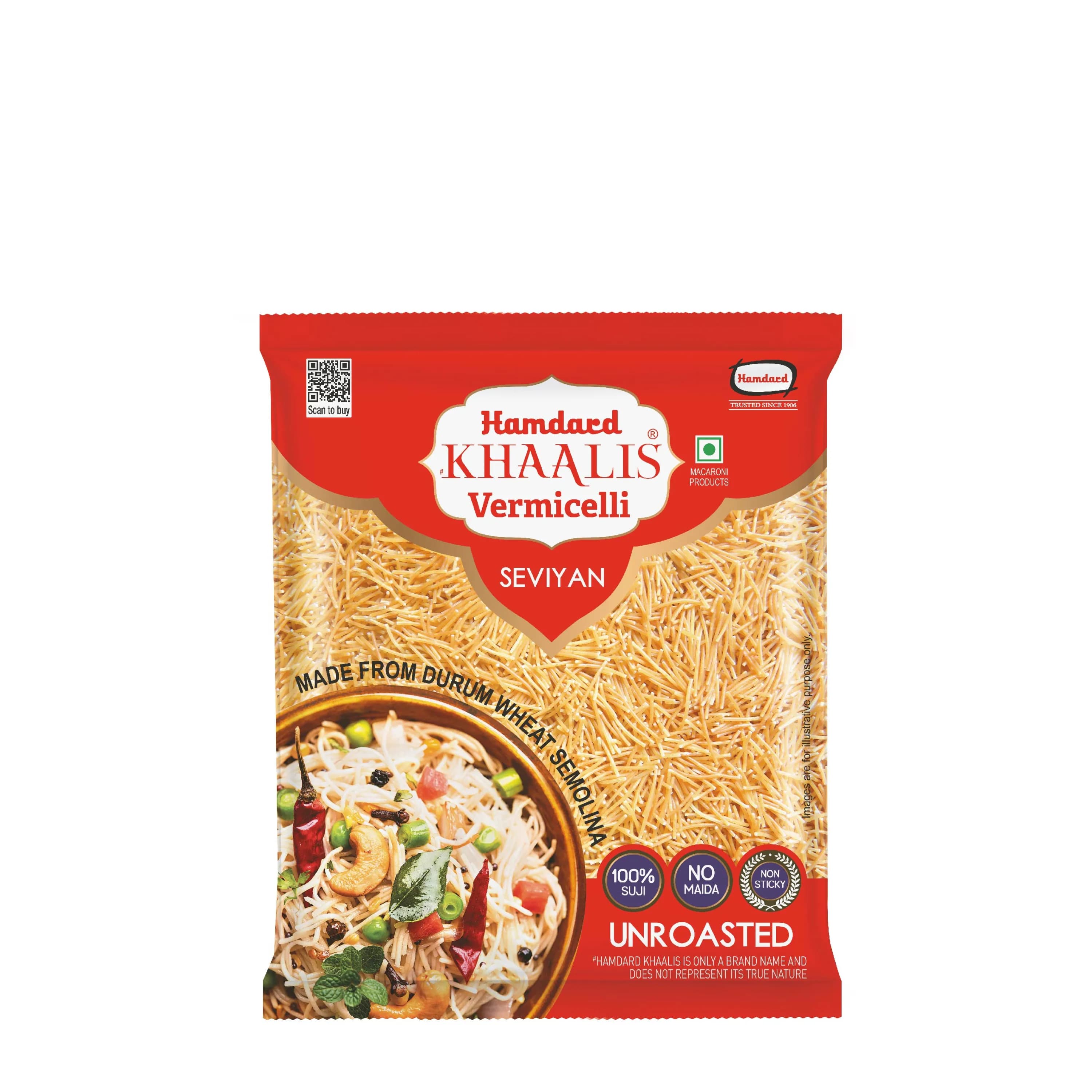 Hamdard Khaalis Non Roasted Shortcut Vermicelli 400 G ShopIndianProductsa