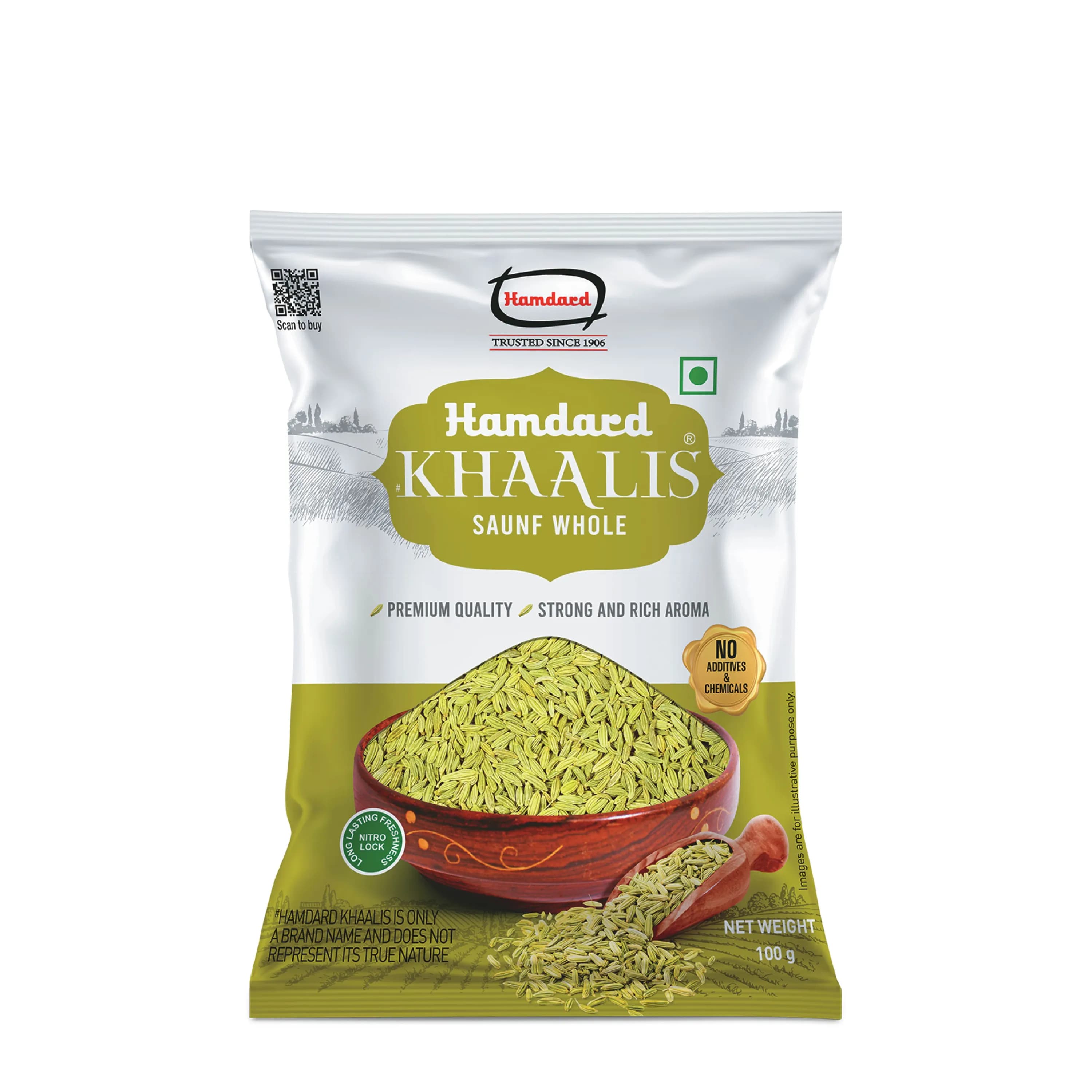 Hamdard Khaalis Saunf Whole 100 G ShopIndianProductsa