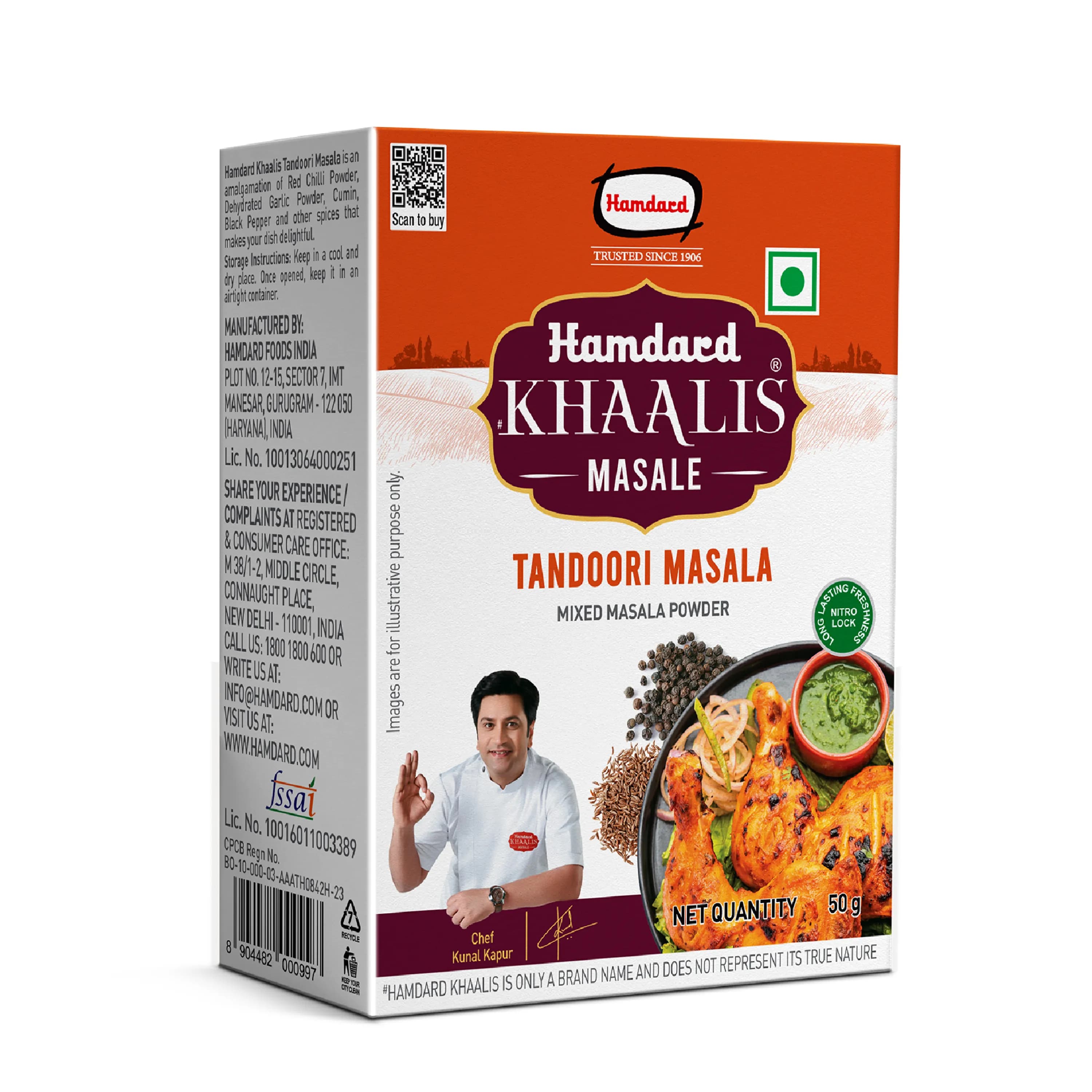 Hamdard Khaalis Tandoori Masala 50 G ShopIndianProductsa