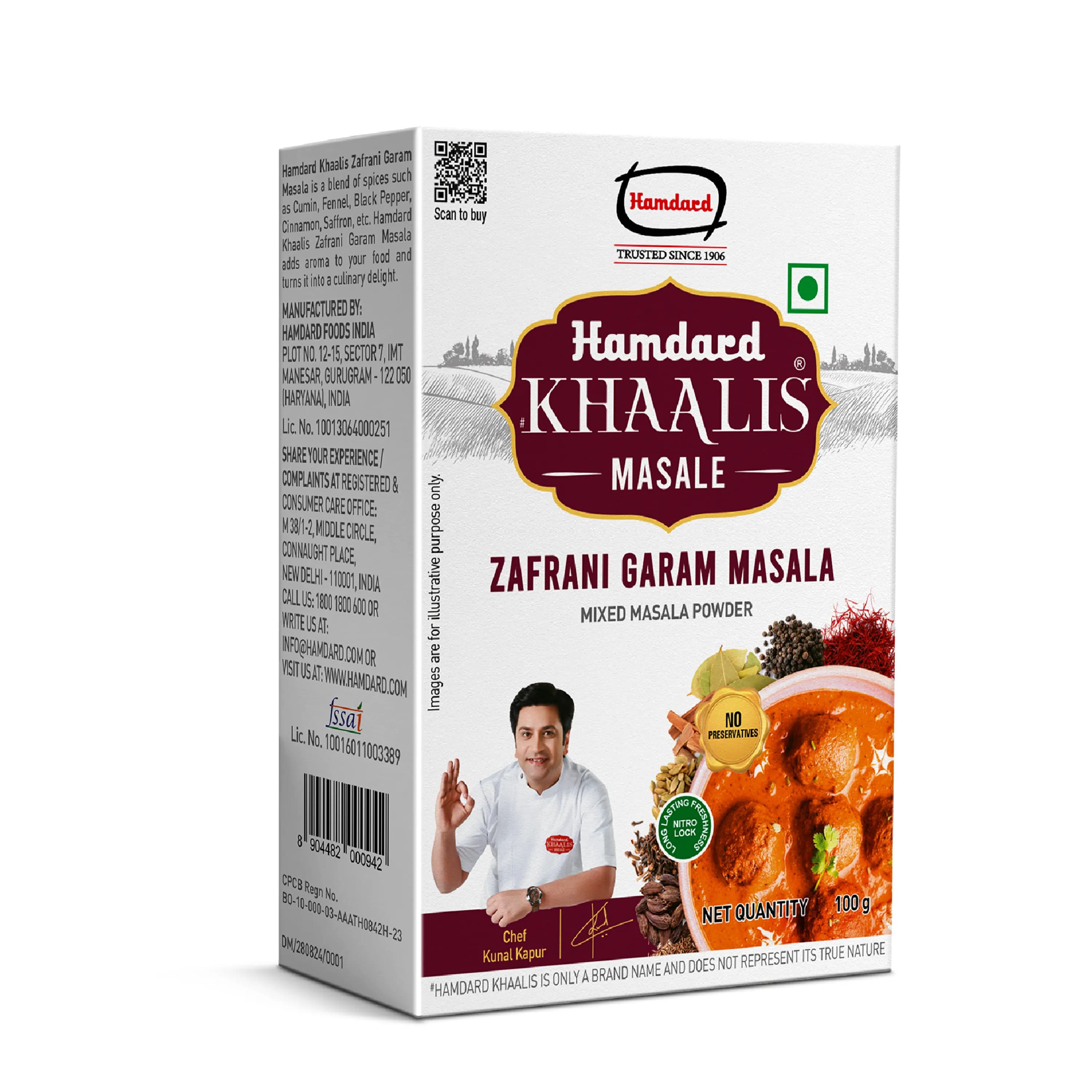 Hamdard Khaalis Zafrani Garam Masala Powder 100 G ShopIndianProductsa