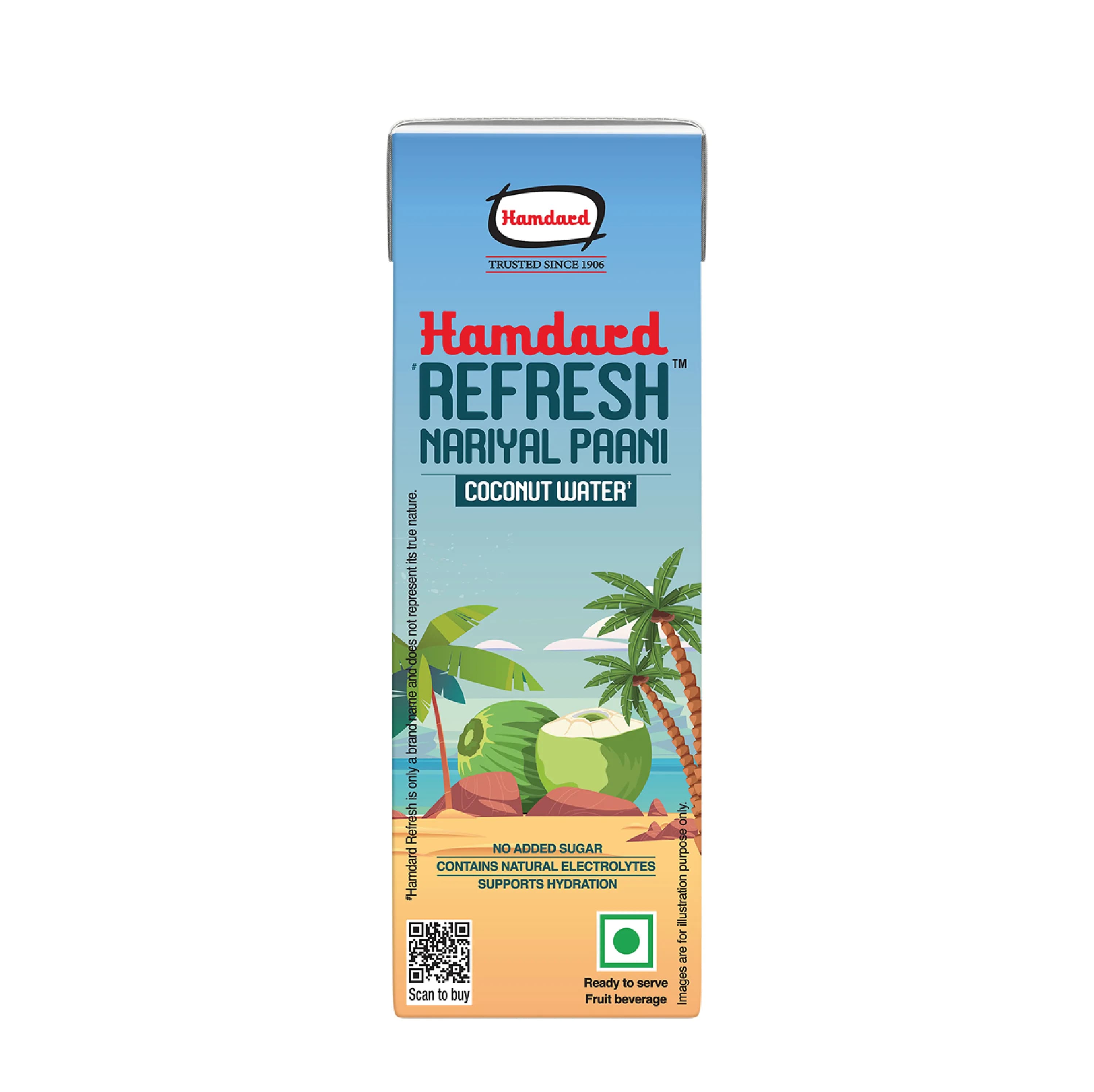 Hamdard Refresh Nariyal Paani 200 Ml ShopIndianProductsa