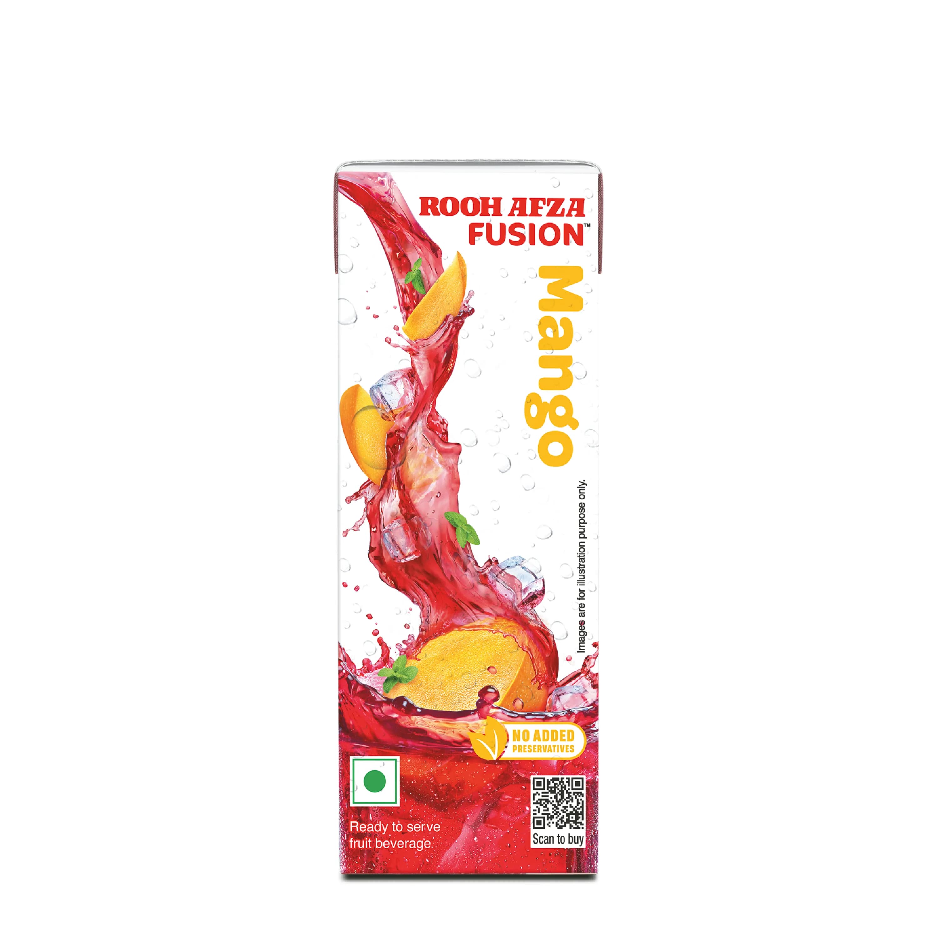 Hamdard Rooh Afza Fusion Mango 180 Ml ShopIndianProductsa